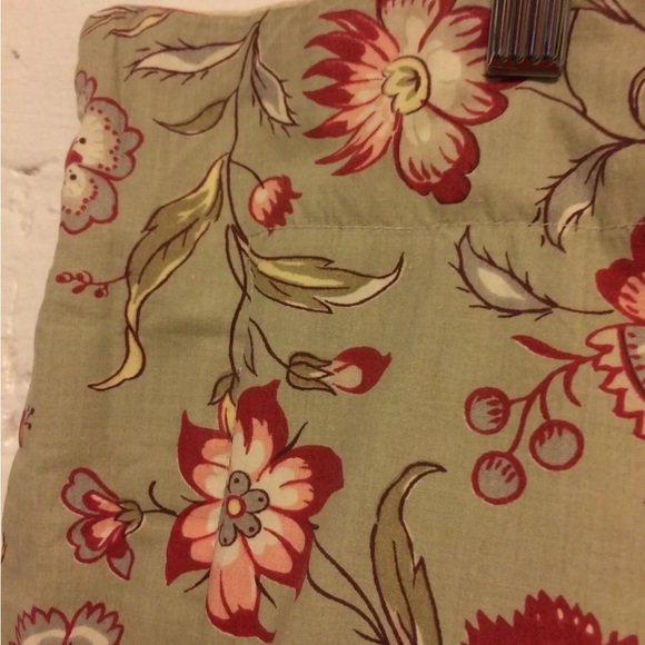 Pottery Barn two sided floral stripe pillow shams standard lot of 2 - Picture 3 of 7
